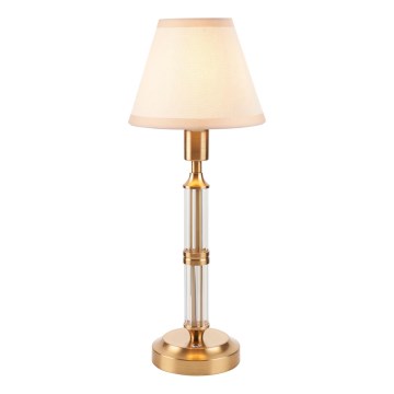 Endon 114849 - LED Dimmable επαναφορτιζόμενο επιτραπέζιο φωτιστικό	 MORTON LED/1,5W/5V 3600 mAh ορείχαλκος/μπεζ