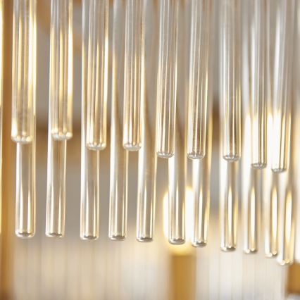 Endon 119110 - Πολυέλαιος CLERMONT με αλυσίδα 5xE14/6W/230V σε ορείχαλκο