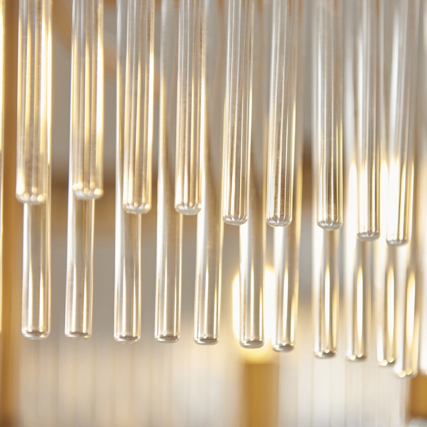 Endon 119110 - Πολυέλαιος CLERMONT με αλυσίδα 5xE14/6W/230V σε ορείχαλκο