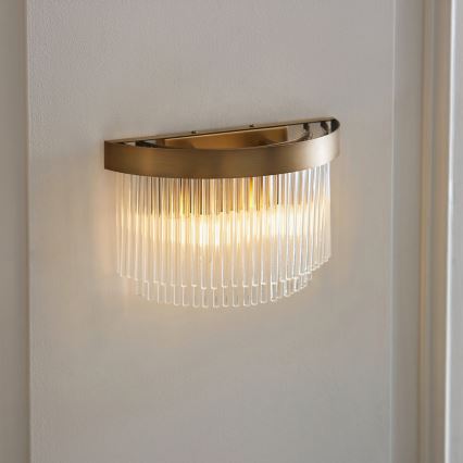 Endon 119125 - Επιτοίχιο φωτιστικό CLERMONT 2xE14/6W/230V από ορείχαλκο