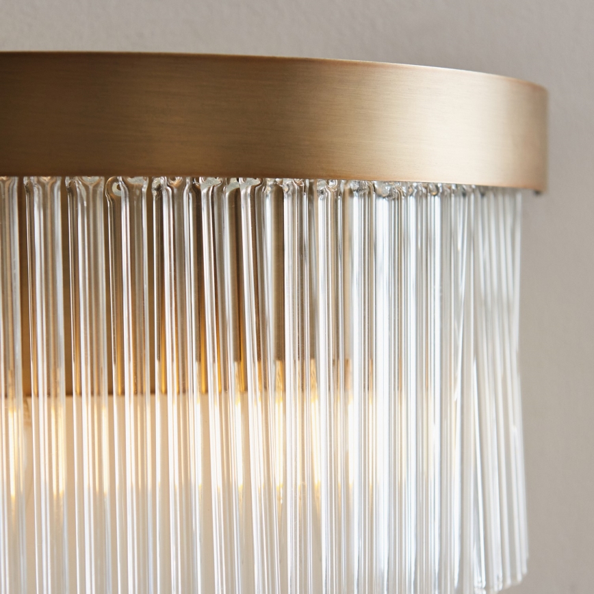 Endon 119125 - Επιτοίχιο φωτιστικό CLERMONT 2xE14/6W/230V από ορείχαλκο