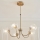 Endon 119210 - Φωτιστικό οροφής σε ράβδο HAGUE, 5xG9/5W/230V, με κομψό φινίρισμα ορείχαλκου