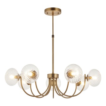 Endon 119224 - Πολυέλαιος σε καλώδιο HAGUE 7xG9/5W/230V με φινίρισμα ορείχαλκου