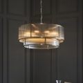 Endon 119456 - Πολυέλαιος με αλυσίδα RIDGETON 8xE14/7W/230V ορείχαλκος