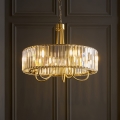 Endon 119610 - Κρεμαστό φωτιστικό VISCONTI με αλυσίδα 5xE14/6W/230V, ορείχαλκος