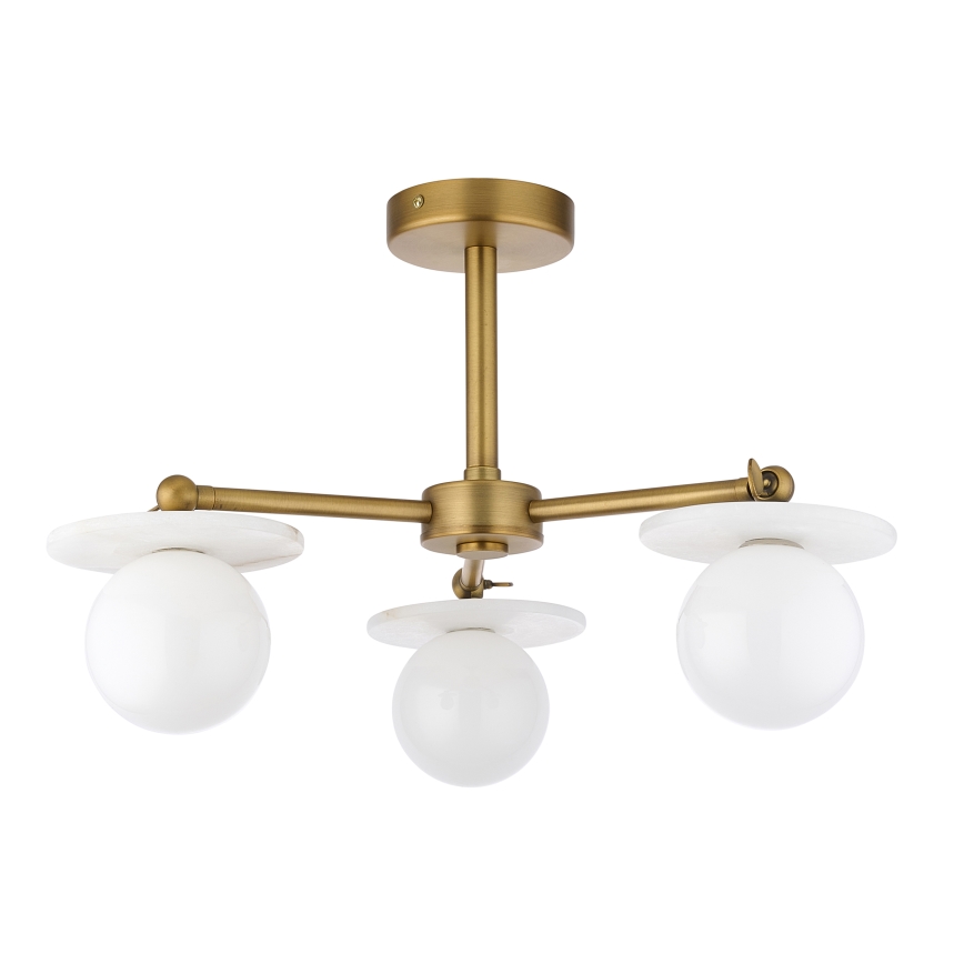 Endon 120036 - Κρεμαστό φωτιστικό σε ράβδο CERCHIO 3xG9/5W/230V ορείχαλκος