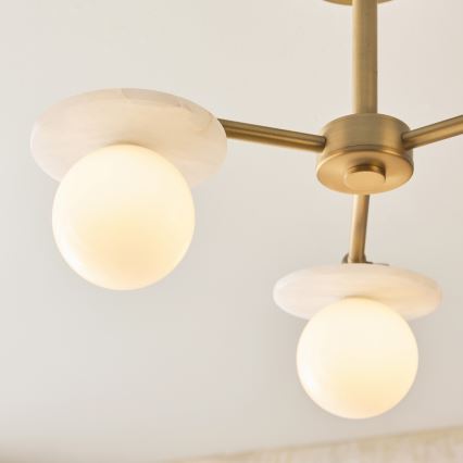 Endon 120036 - Κρεμαστό φωτιστικό σε ράβδο CERCHIO 3xG9/5W/230V ορείχαλκος