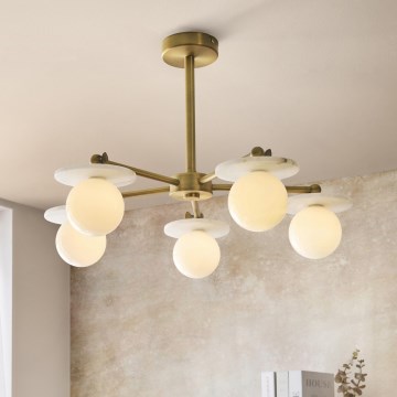 Endon 120037 - Φωτιστικό οροφής σε ράβδο CERCHIO 5xG9/5W/230V μπρούτζινο