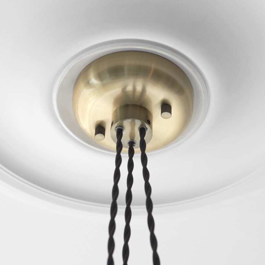 Endon 120648 - Κρεμαστό φωτιστικό με καλώδιο 3xE27/10W/230V, φινίρισμα ορείχαλκου