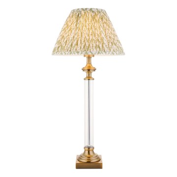 Endon 122515 - Επιτραπέζιο φωτιστικό AVEBURY 1xE27/10W/230V μπρούτζινο/πράσινο