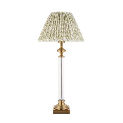 Endon 122515 - Επιτραπέζιο φωτιστικό AVEBURY 1xE27/10W/230V μπρούτζινο/πράσινο