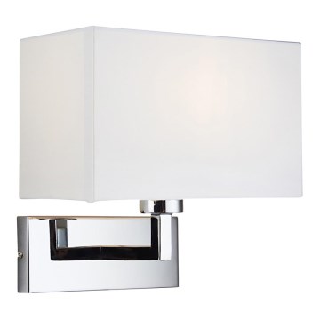 Endon 56373 - Φωτιστικό τοίχου PICCOLO 1xE27/10W/230V λευκό/γυαλιστερό χρώμιο