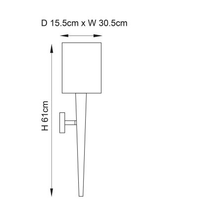 Endon 56706 - Απλίκα MORETO 1xE14/7W/230V, γυαλιστερό χρώμιο/γκρι