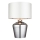 Endon 61198 - Eπιτραπέζιο φωτιστικό WALDORF 1xE27/10W/230V γυαλιστερό χρώμιο/λευκό
