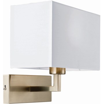 Endon 61604 - Φωτιστικό τοίχου PICCOLO 1xE27/10W/230V λευκό/ματ χρώμιο