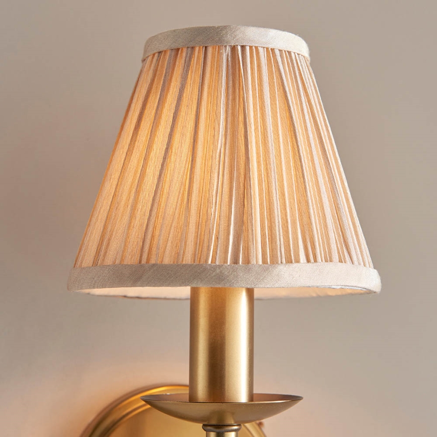 Endon 63653 - Φωτιστικό τοίχου STANFORD 1xE14/40W/230V μπρούτζινο/μπεζ