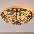 Endon 63922 - Φωτιστικό οροφής Tiffany ASHTON 2xE27/60W/230V διάμ. 45 cm