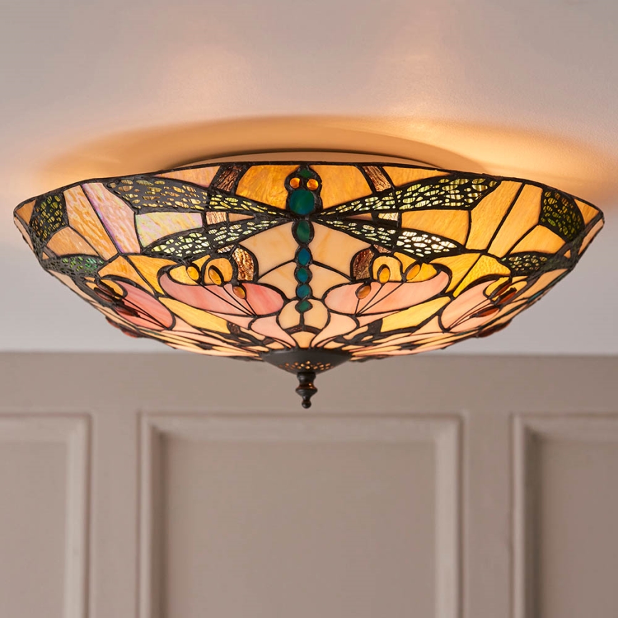 Endon 63922 - Φωτιστικό οροφής ASHTON 2xE27/60W/230V διάμετρος 45 cm
