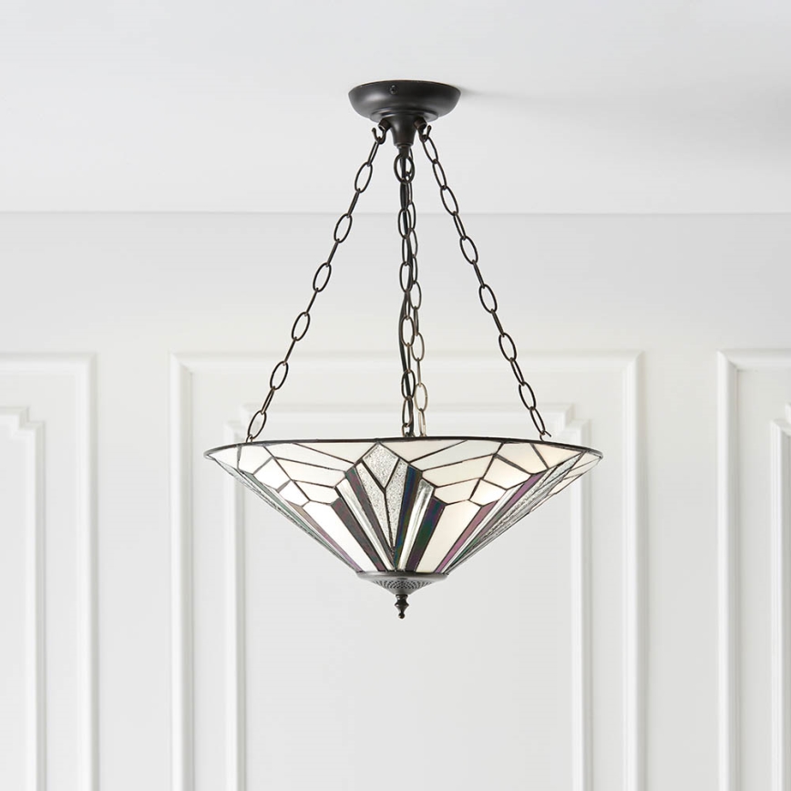 Endon 63936 - Κρεμαστό φωτιστικό οροφής ASTORIA 3xE27/60W/230V διάμετρος 48 cm