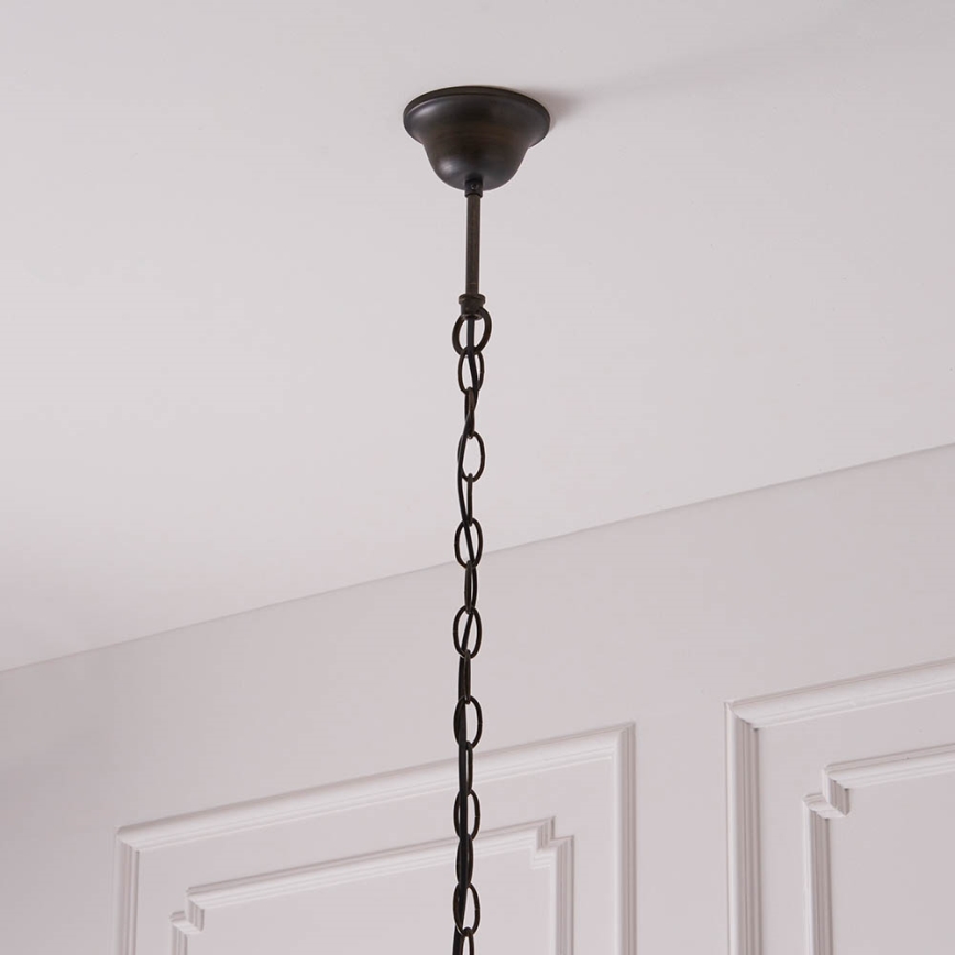 Endon 63937 - Κρεμαστό φωτιστικό με αλυσίδα Tiffany ASTORIA 1xE27/60W/230V διάμ. 40 εκ.