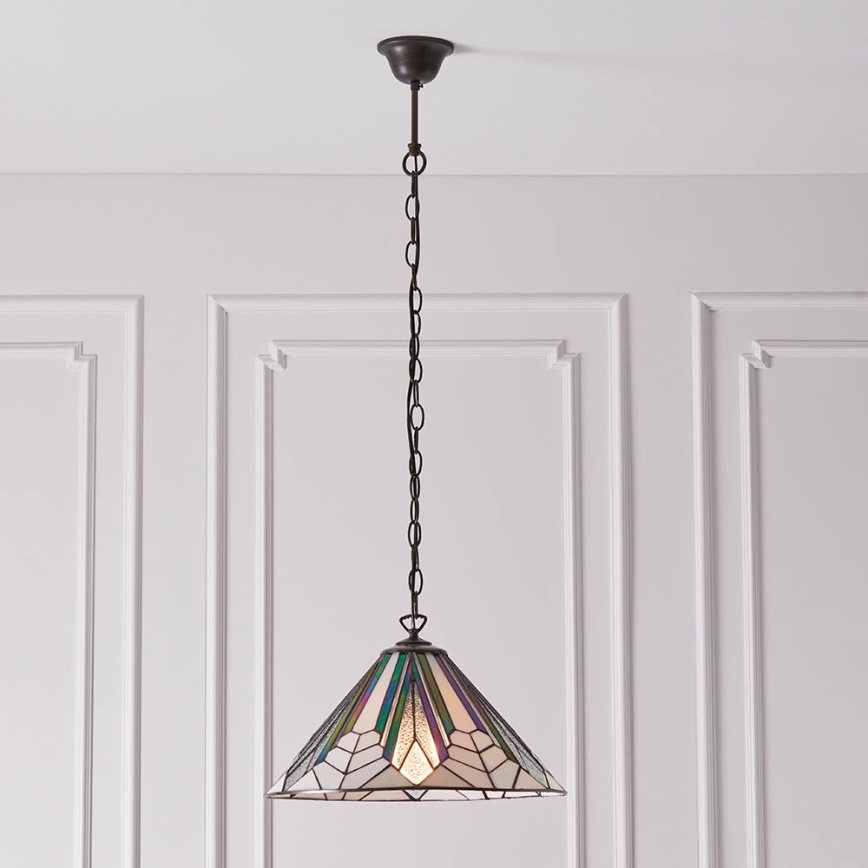 Endon 63937 - Κρεμαστό φωτιστικό οροφής ASTORIA 1xE27/60W/230V διάμετρος 40 cm