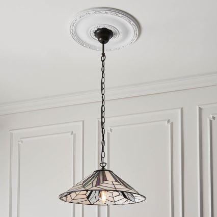 Endon 63938 - Πολυέλαιος σε αλυσίδα Tiffany ASTORIA 1xE27/60W/230V Ø 48 cm