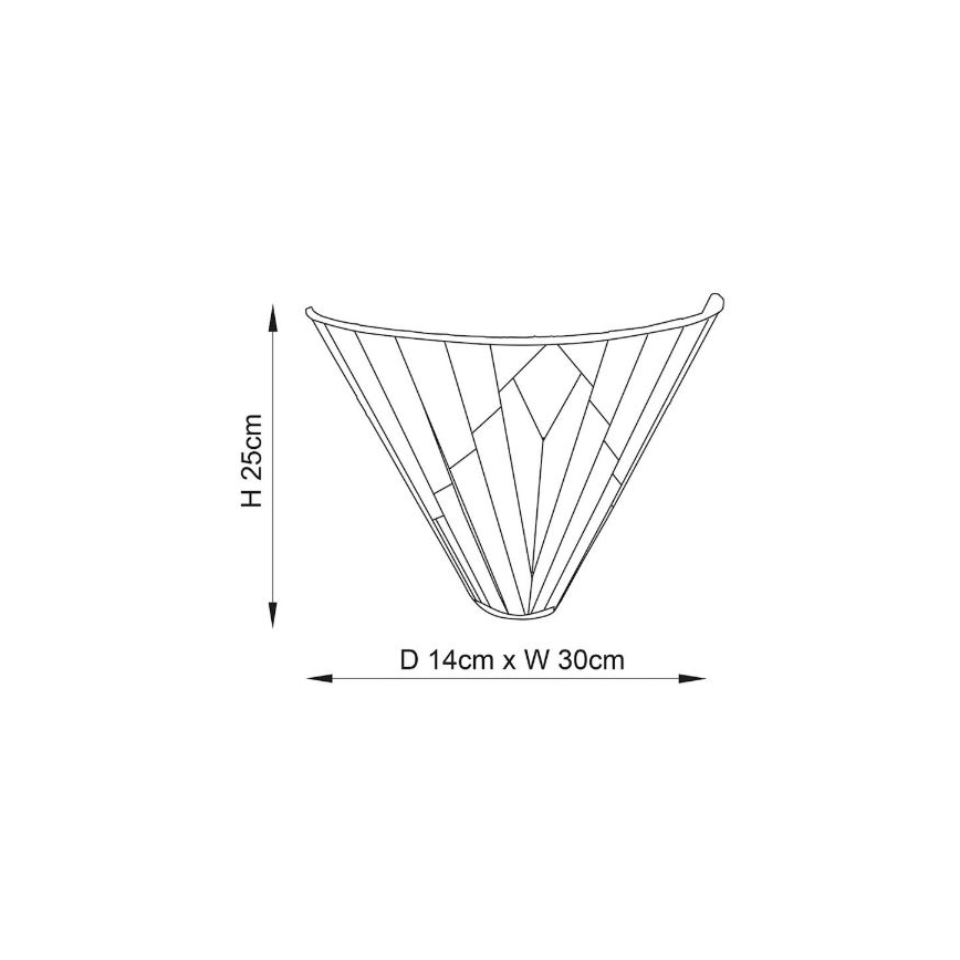 Endon 63940 - Επιτοίχιο φωτιστικό Tiffany ASTORIA 1xE14/40W/230V