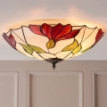 Endon 63960 - Φωτιστικό οροφής Tiffany BOTANICA 2xE27/60W/230V διάμ. 45 cm
