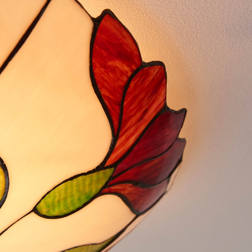 Endon 63960 - Φωτιστικό οροφής Tiffany BOTANICA 2xE27/60W/230V διάμ. 45 cm