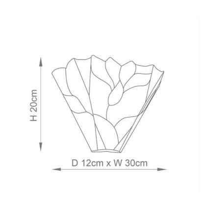 Endon 63964 - Επιτοίχιο φωτιστικό Tiffany BOTANICA 1xE14/40W/230V