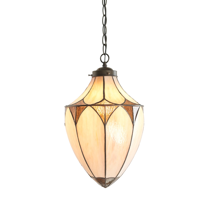 Endon 63974 - Κρεμαστό φωτιστικό σε αλυσίδα BROOKLYN 1xE27/60W/230V καφέ