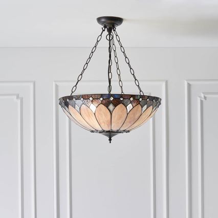 Endon 63976 - Κρεμαστό φωτιστικό BROOKLYN 3xE27/60W/230V διάμετρος 50 cm