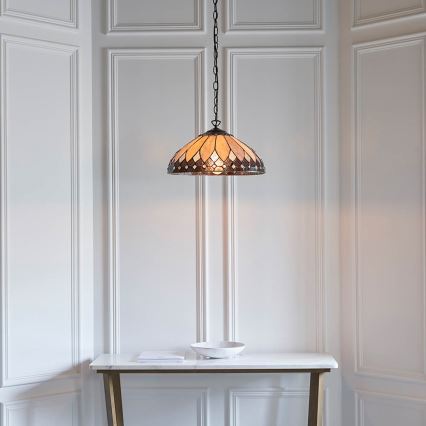 Endon 63977 - Κρεμαστό φωτιστικό οροφής BROOKLYN 1xE27/60W/230V διάμετρος 40 cm