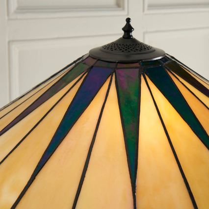Endon 64041 - Επιδαπέδιο φωτιστικό Tiffany DARK STAR 2xE27/60W/230V διάμ. 49 cm