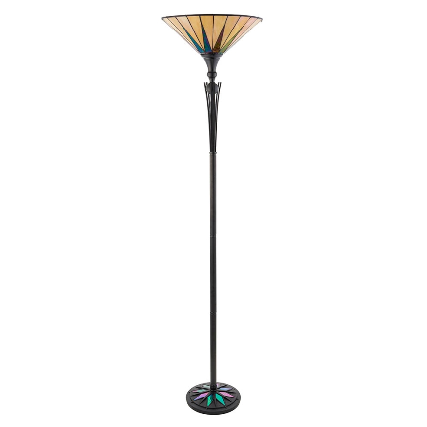 Endon 64042 - Επιδαπέδιο φωτιστικό Tiffany DARK STAR 1xE27/60W/230V, διάμ. 42 εκ.