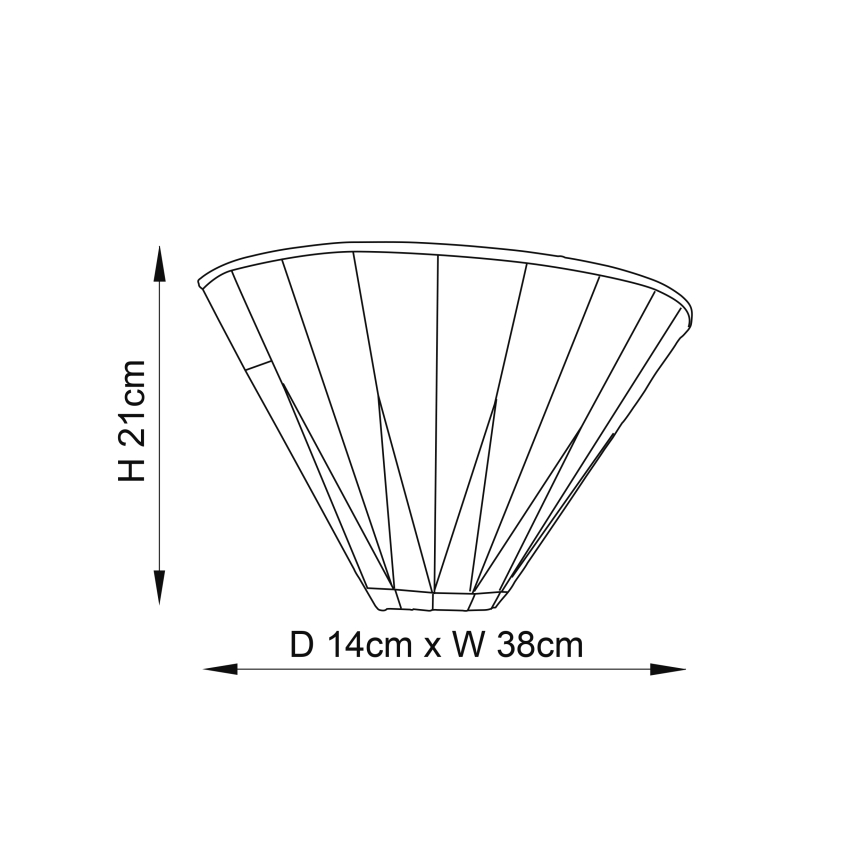 Endon 64046 - Φωτιστικό τοίχου DARK STAR 1xE14/40W/230V