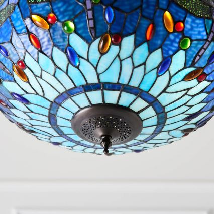 Endon 64075 - Πολυέλαιος με αλυσίδα DRAGONFLY 3xE27/60W/230V διάμ. 41 cm