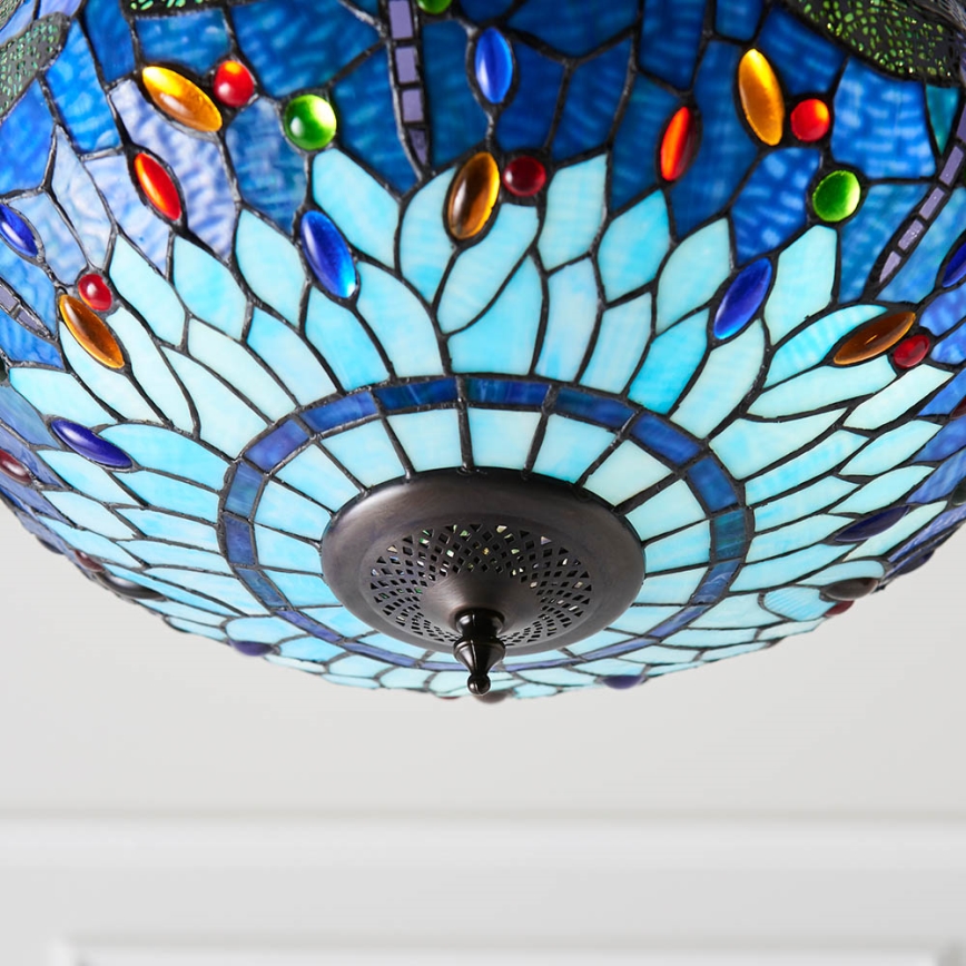 Endon 64075 - Πολυέλαιος με αλυσίδα DRAGONFLY 3xE27/60W/230V διάμ. 41 cm