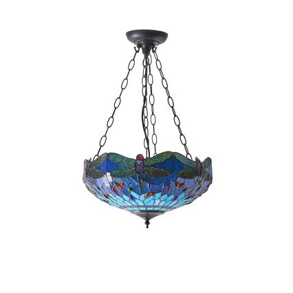Endon 64075 - Πολυέλαιος με αλυσίδα DRAGONFLY 3xE27/60W/230V διάμ. 41 cm