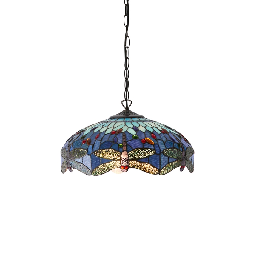 Endon 64080 - Κρεμαστό φωτιστικό με αλυσίδα DRAGONFLY 3xE27/60W/230V, διάμ. 41 cm