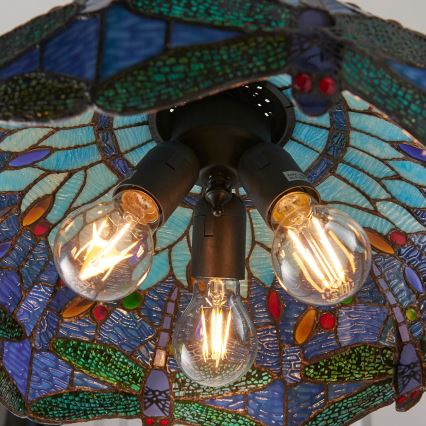 Endon 64080 - Κρεμαστό φωτιστικό με αλυσίδα DRAGONFLY 3xE27/60W/230V, διάμ. 41 cm