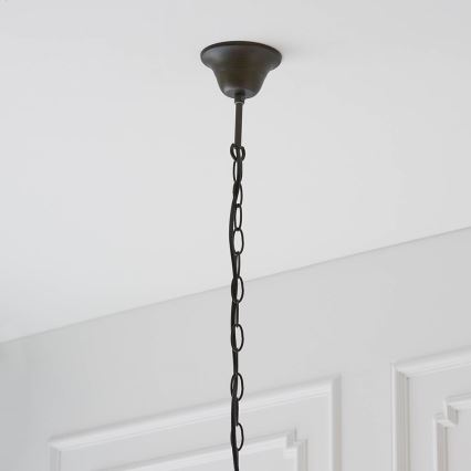 Endon 64082 - Κρεμαστό φωτιστικό με αλυσίδα Tiffany DRAGONFLY, 3xE27/60W/230V, Ø 50 εκ.