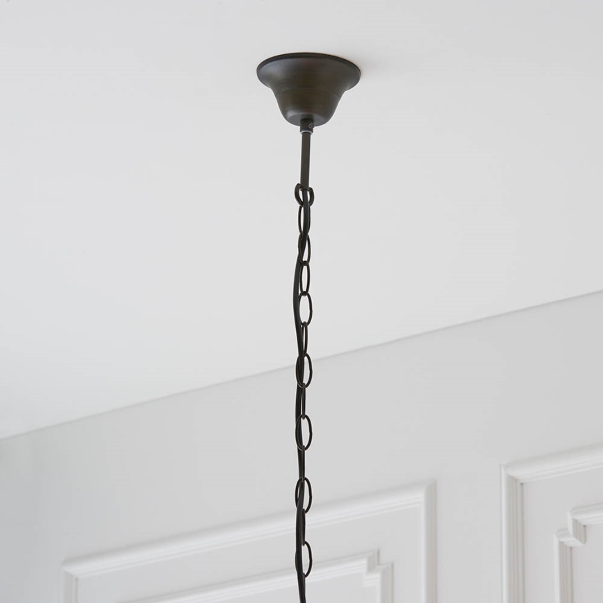 Endon 64082 - Κρεμαστό φωτιστικό με αλυσίδα Tiffany DRAGONFLY, 3xE27/60W/230V, Ø 50 εκ.