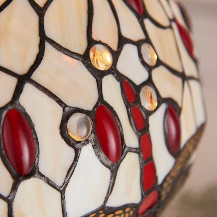 Endon 64086 - Επιτραπέζιο φωτιστικό Tiffany DRAGONFLY 2xE27/60W/230V διάμ. 30 cm