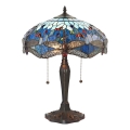Endon 64089 - Επιτραπέζιο φωτιστικό Tiffany DRAGONFLY 2xE27/60W/230V Ø 41 cm