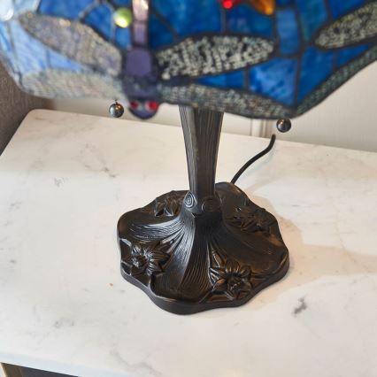 Endon 64089 - Επιτραπέζιο φωτιστικό Tiffany DRAGONFLY 2xE27/60W/230V Ø 41 cm