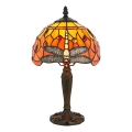 Endon 64091 - Επιτραπέζιο φωτιστικό Tiffany DRAGONFLY 1xE14/7W/230V Ø 20 εκ.