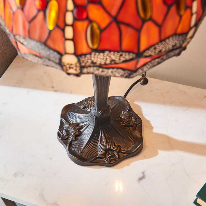 Endon 64092 - Επιτραπέζιο φωτιστικό DRAGONFLY 2xE27/60W/230V Ø 30 εκ.