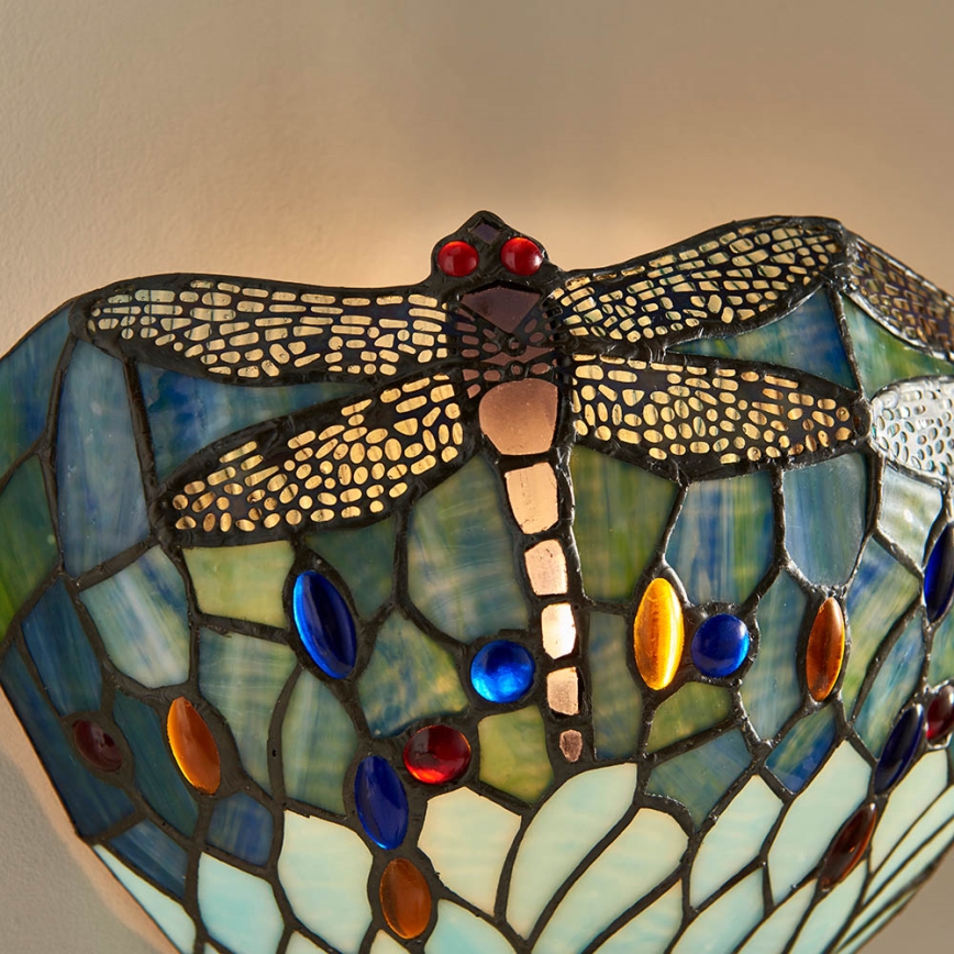Endon 64102 - Επιτοίχιο φωτιστικό Tiffany DRAGONFLY 1xE14/40W/230V