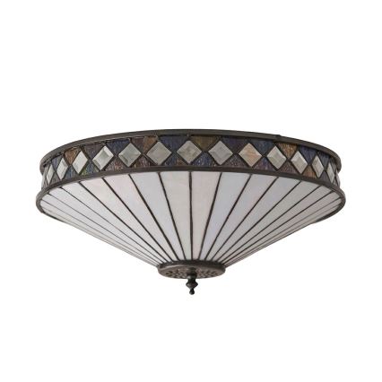 Endon 64145 - Φωτιστικό οροφής FARGO 2xE27/60W/230V διάμετρος 41,5 cm